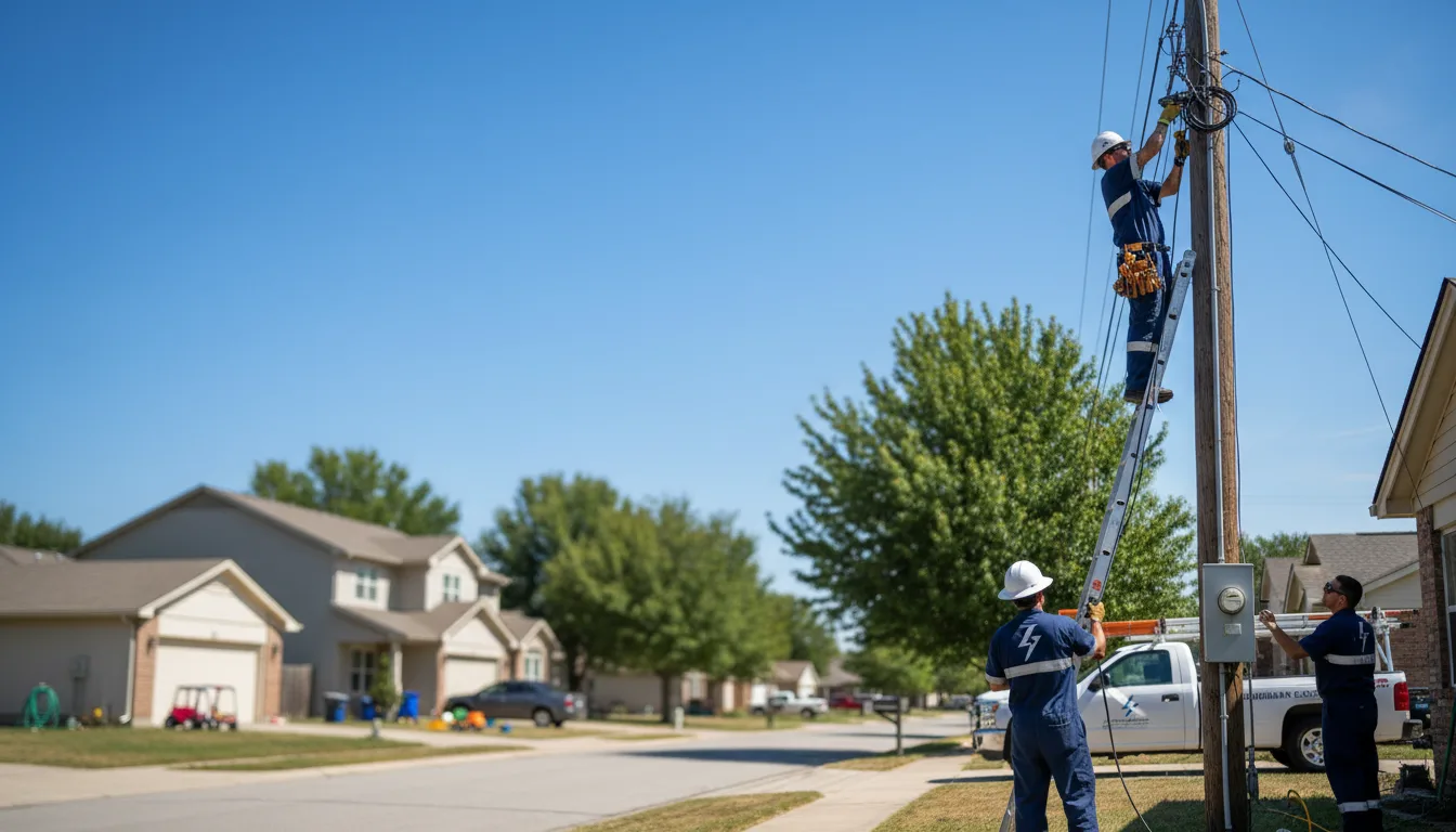 Residential electrician providing installation services in Shorterville, AL
